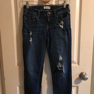 Bullhead black ripped skinny jeans